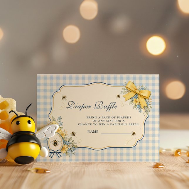 Tarjeta De Recepción Sorteo de pañales Preppy Sweet Bee (Subido por el creador)