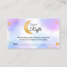 Sorteo de Pañales Rosa Azul Sobre la Luna Baby Sho