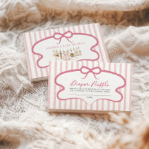 Sorteo de pañales rosa rubor para Baby Shower de b