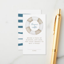 Sorteo de pañales Simple Modern para baby shower n