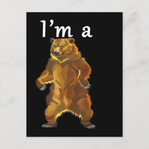 Tarjeta De Recepción Soy un Oso Grizzly y Osos Brown