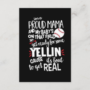 Tarjeta De Recepción Soy una madre orgullosa y mi bebé está en ese camp