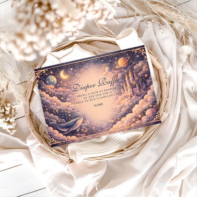 Tarjeta De Recepción Space Castle Diapper Raffle (Subido por el creador)