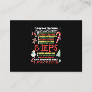 Tarjeta De Recepción SPED School Tee Gracioso Profesor de Educación Esp