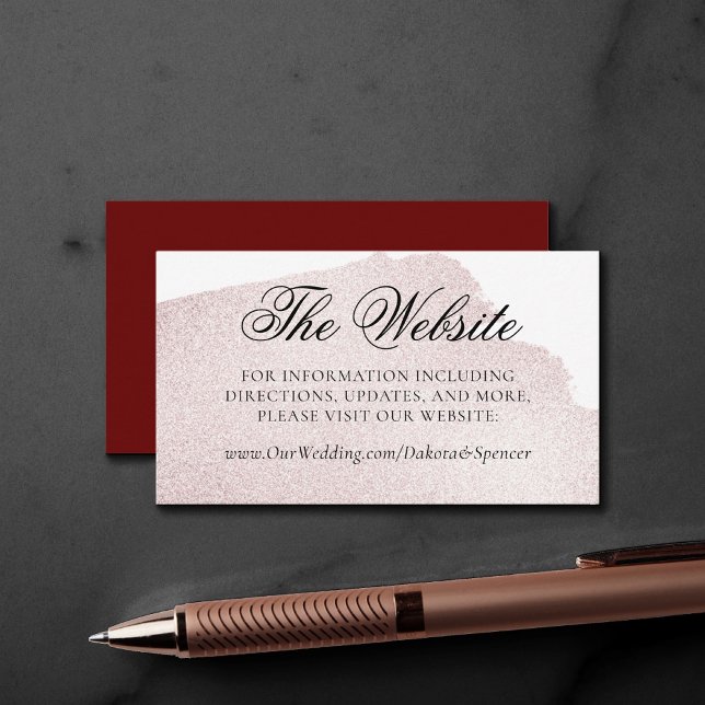 Tarjeta De Recepción Splash de rojo | Elegante sitio web de acuarela mo (Subido por el creador)