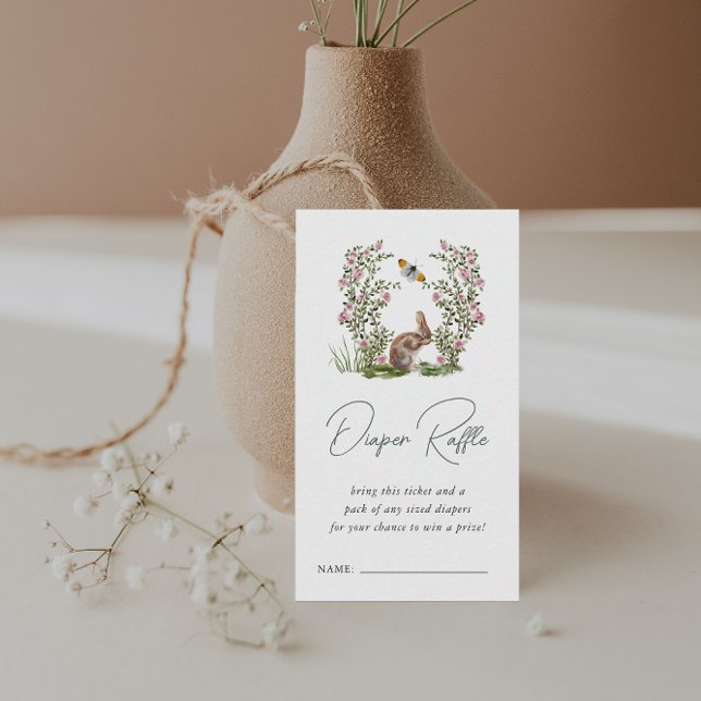 Tarjeta De Recepción Spring Garden Baby Shower Diaper Raffle (Subido por el creador)