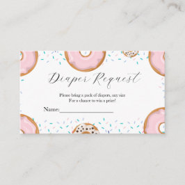 Tarjeta De Recepción Sprinkle baby ducha juego de pañales solicitud de 