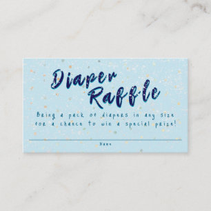 Tarjeta De Recepción Sprinkle de bebé invernal Rifa de pañales de tor