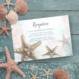 Tarjeta de recepción Starfish Sea Nautical Beach W