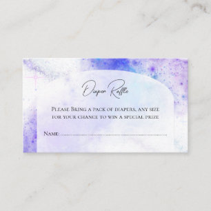 Tarjeta De Recepción Starry Night Baby Shower Diaper Raffle