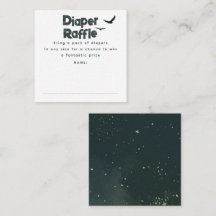 Starry Night Diaper Raffle Entradas de Baby Shower