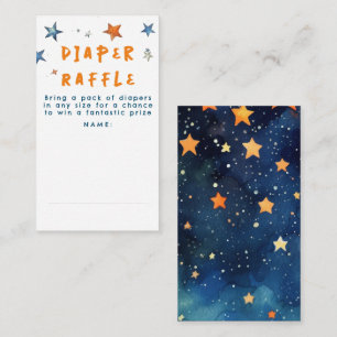 Tarjeta De Recepción Stars Diaper retrata billetes de Baby Shower