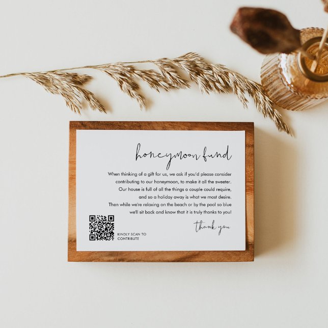 Tarjeta De Recepción STELLA Boda Fondo de luna de miel Código QR (Subido por el creador)