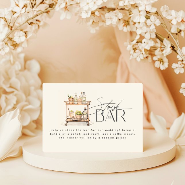 Tarjeta De Recepción Stock El Bar Cart Parejas Ducha (Subido por el creador)
