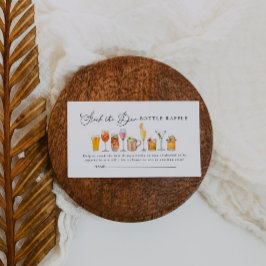 Tarjeta De Recepción Stock El Bar Parejas Ducha Botella Raffle Ticket