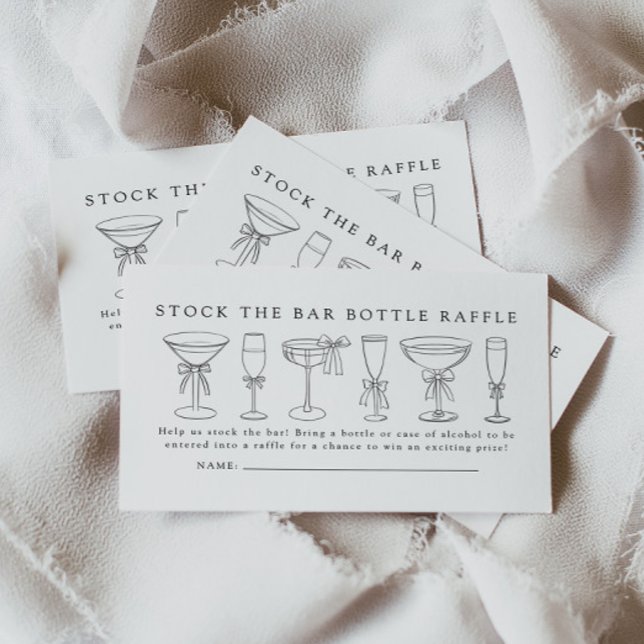 Tarjeta De Recepción Stock El Bar Parejas Ducha Botella Raffle Ticket (Subido por el creador)