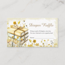 Storybook A New Chapter Baby Shower Diaper Raffle