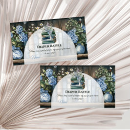 Tarjeta De Recepción Storybook Blue Boy Library Book Baby Shower Diaper