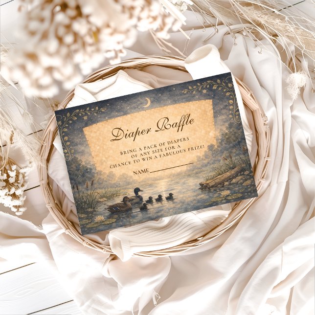 Tarjeta De Recepción Storybook Duck Diapper Raffle (Subido por el creador)