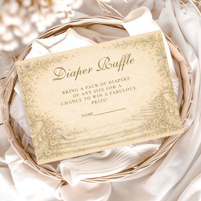 Tarjeta De Recepción Storybook Fairytale Garden Diapper Raffle (Subido por el creador)