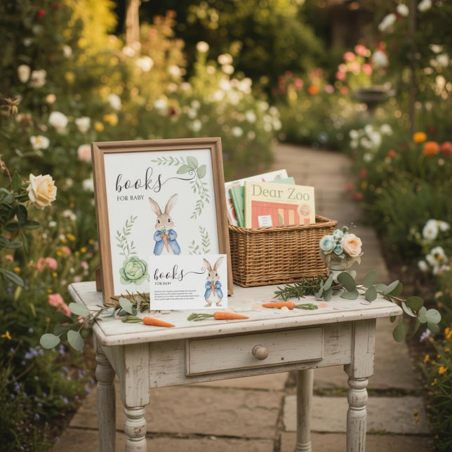 TARJETA DE RECEPCIÓN STORYBOOK RABBIT VEGGIE BASKET BOOKS FOR BABY  (Subido por el creador)