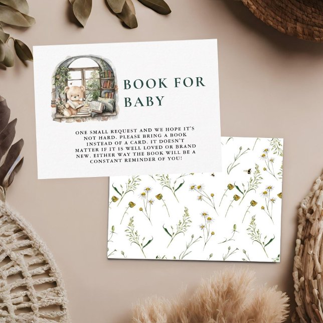 Tarjeta De Recepción Storybook Una Nueva Solicitud De Libro De Baby Sho (Subido por el creador)