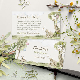 Tarjeta De Recepción Storybook Woodland Bearly Wait Books for Baby