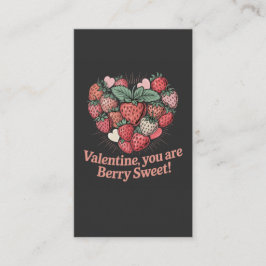 Tarjeta De Recepción Strawberry Berry Sweet Kids Valentines Day