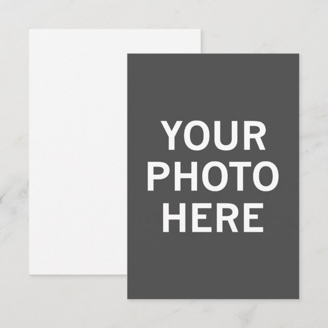 Tarjeta De Recepción Su foto aquí (Anverso / Reverso)