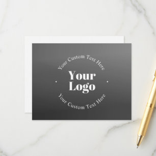 Tarjeta De Recepción Su logotipo o diseño de negocio y texto editable