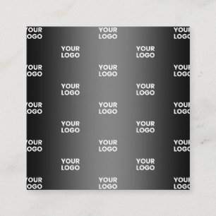 Tarjeta De Recepción Su Logotipo Simple Repetitivo Gradiente Gris y N