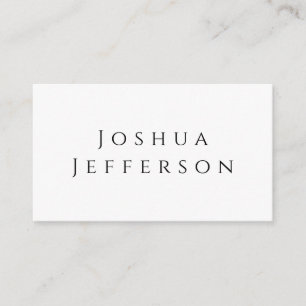 Tarjeta De Recepción Su nombre profesional creativo plano negro blanco