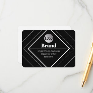 Tarjeta De Recepción Sube tu logotipo y diseño de texto personalizable