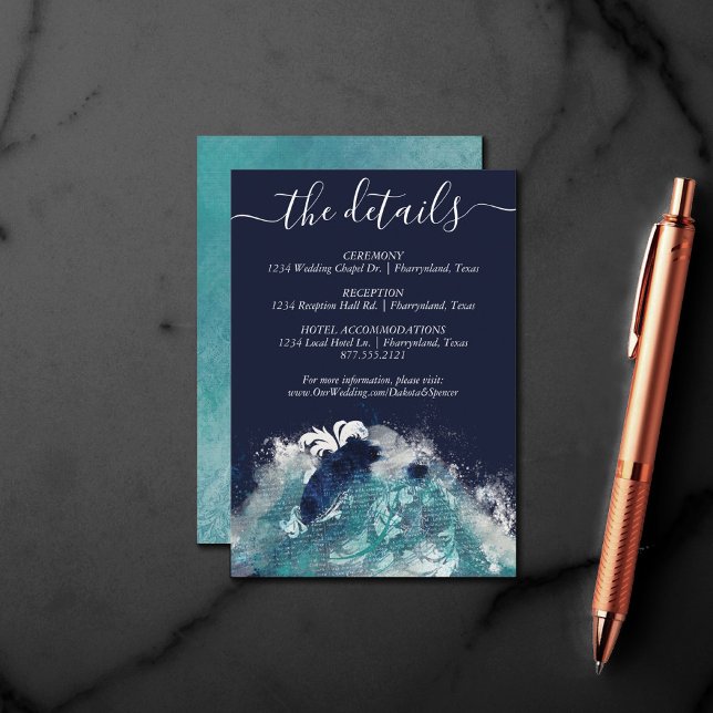 Tarjeta De Recepción Sublimación de ondas | Detalles del agua de marea  (Subido por el creador)