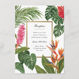 Tarjeta De Recepción Sueño tropical