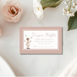 Tarjeta De Recepción Sugar, Spice & Everything Nice Diaper Raffle Card