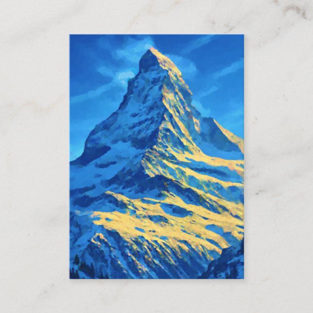 Tarjeta De Recepción Suiza El Matterhorn (Anverso)