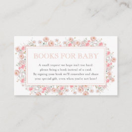 Tarjeta De Recepción Summer Wildflower Baby Shower Books for Baby