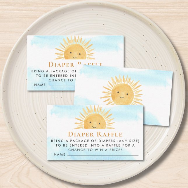 Tarjeta De Recepción Sun Sunshine Diaper Raffle (Subido por el creador)