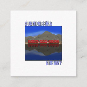 Tarjeta De Recepción Sunndalsora Noruega Escandinavo
