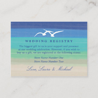 Tarjeta De Recepción Sunset Romance | Registro de regalos