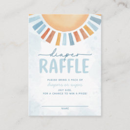 Tarjeta De Recepción Sunshine Baby Shower Diaper Raffle