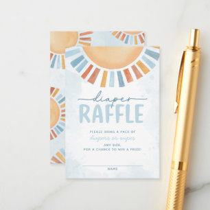 Tarjeta De Recepción Sunshine Baby Shower Diaper Raffle