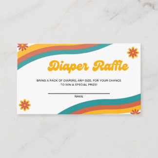 Tarjeta De Recepción Sunshine Baby Shower Diaper Raffle Ticket