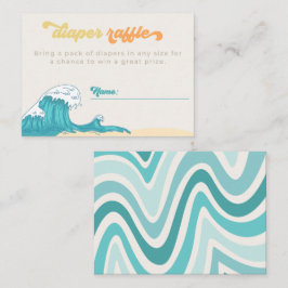 Tarjeta De Recepción Surf Diaper Raffle Card | Diaper Raffle