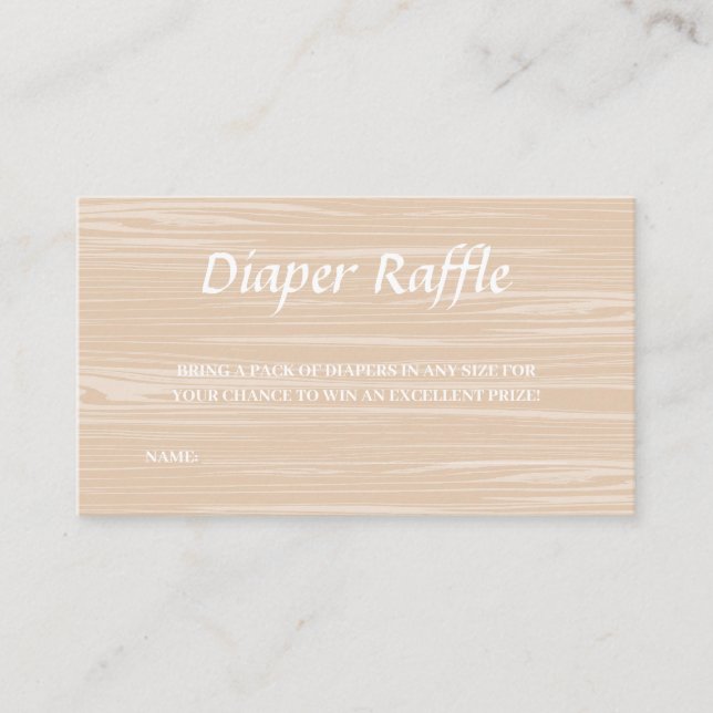 Tarjeta De Recepción Surfboard Beach Diaper Raffle Game (Anverso)