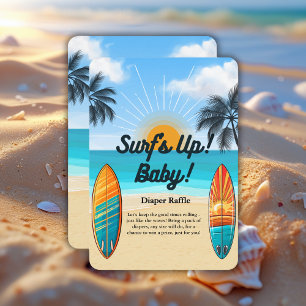 Tarjeta De Recepción Surf's Up Baby - Baby Shower