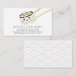 Tarjeta De Recepción Sushi Roll Baby Shower Book Request