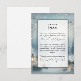 Tarjeta De Recepción Susurros de un Solsticio de Invierno