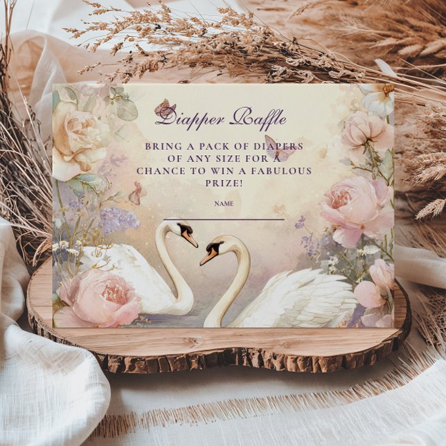 Tarjeta De Recepción Swan Lake Garden Diapper Raffle (Subido por el creador)